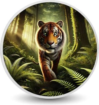 OEM Moneda De Plata Majestuosa Sombra De La Jungla