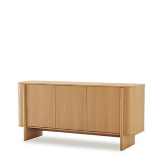 Koketto Home Aparador de 160 cm con puertas en roble natural