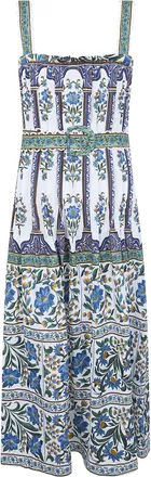 Farm Rio Sleeveless Belt Maxi Dress