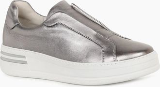 Gabor Womens Kea Womens Trainers - Silver - Size: 3.5