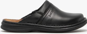 Josef Seibel Mens Josef Seibel MAX Mens Leather Mule Clogs Black - Size: 9.5