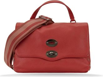 Zanellato Handbags, female, Red, ONE SIZE, Grained Leather Womens Shoulder Bag