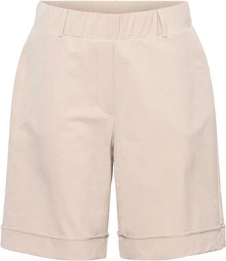&Co Woman Korte Broeken, Dames, Beige, 3Xl, Basic Bermuda