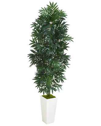 Nearly Natural 5Ft Bamboo Palm Artificial Plant In Planter