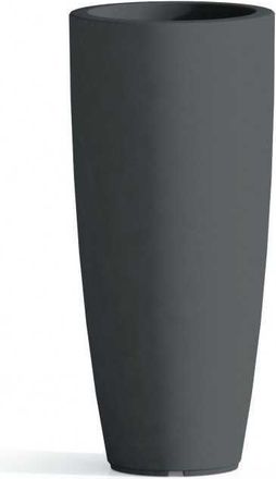 Monacis Vaso De Pol&iacute;mero Monacis Stilo De Forma Redonda Con Tapa Antracita - &Oslash; 40 Cm. - H 90 Cm