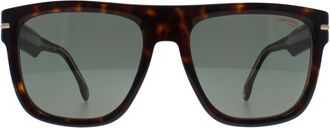 Carrera Rectangle Mens Dark Havana Green 340/S - Brown - One Size