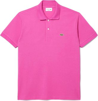 Lacoste Mens Fit L.12.12 Original Polo Shirt in Pink - Size X-Small