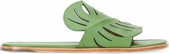 Staud Womens Palm Sandal In Leaf
