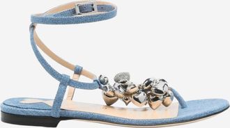 Mach & Mach Blue Ankle Strap Sandals