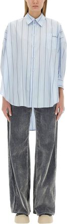 Marni Asymmetrical Striped Shirt