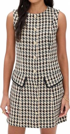 Shoshanna Abigail Mini Dress In Jet Multi