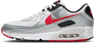 Nike Air Max 90 Mens Trainers Sneakers Fashion Shoes DX4233 (Photon Dust/Metallic Silver/Black 001) UK7.5 (EU42)
