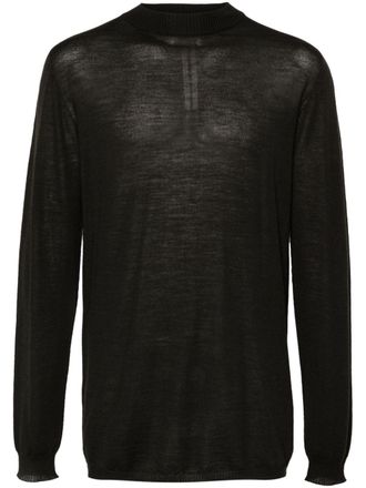 Rick Owens Level Lupetto fine-knit jumper - Green