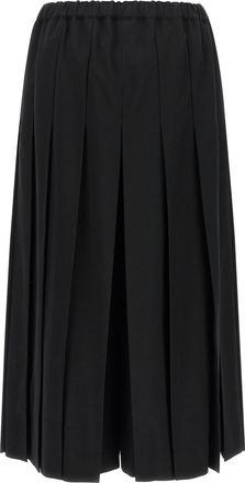 Comme Des Gar&ccedil;ons Wide-Leg Wool Trousers - Black
