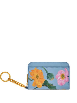 Oscar De La Renta Portafoglio con stampa - Blu