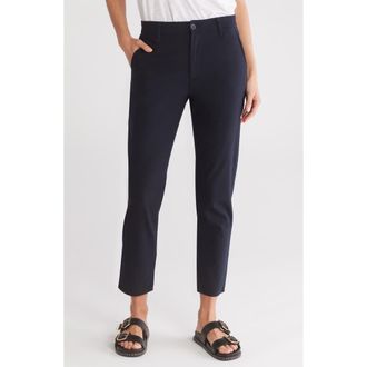AG - Adriano Goldschmied Caden High Waist Stretch Crop Slim Straight Leg Pants in Navy at Nordstrom Rack, Size 24