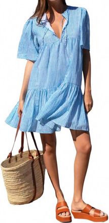 Emerson Fry Isla Mini Dress In Blue