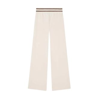 A|X Armani Exchange Pantaloni a vita alta - female - Armani Exchange - Wide Trousers - Beige - XS - Trousers