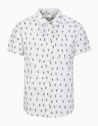Mountain Warehouse Mens Mountain Warehouse Mens Preston Illustration Shirt - White - Size: 46/Regular