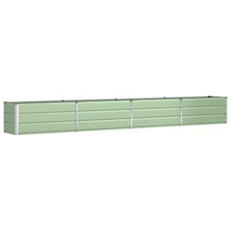 vidaXL Jardinera Verde Pastel 385 X 50 X 45 Cm Acero Galvanizado Vidaxl