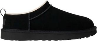 UGG Klassieke Micro Slipper - Dames - Pantoffels - Zwart - 36 EU - Leer - Schoenen