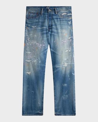 Polo Ralph Lauren Men & apos;s Vintage Classic Distressed Jean