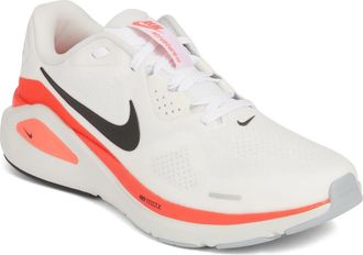 Nike Structure 26 Running Shoe in Summit White/Bright Crimson at Nordstrom, Size 11.5