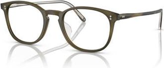 Oliver Peoples 49mm Square optical glasses in Brown at Nordstrom