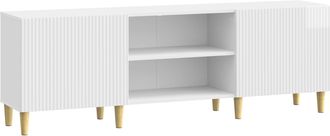 vidaXL Mueble De Tv Brillante 150 X 31 X 50 Cm Madera De Ingenier&iacute;a Vidaxl