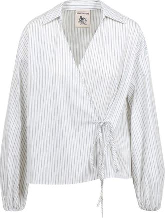 Semicouture Gestreepte Poplin Blouse - Dames - Blouses - Veelkleurig - M - Katoen - Overhemden
