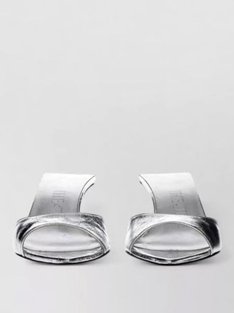 The Attico leather flat mules