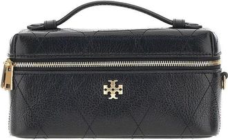 Tory Burch Quilted leather Charlie beauty case bag Woman One Size