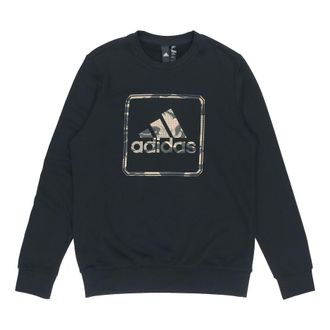 adidas MH Gfx Ft Bos Round Neck Logo Sports Black GM4477