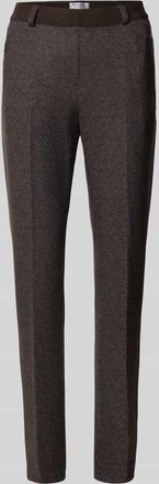 Raphaela by Brax Slim Fit Stoffhose mit Bügelfalten Modell Lillyth in Schoko, Größe 36