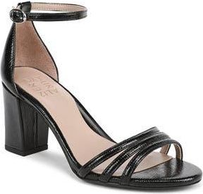 Naturalizer Heidi Sandal in Black Textured Faux Leather at Nordstrom Rack, Size 9.5