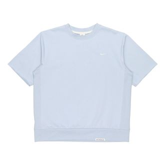 Nike Dri-fit Standard Issue Round Neck Pullover Sports Short Sleeve Blue light blue CV1940-440