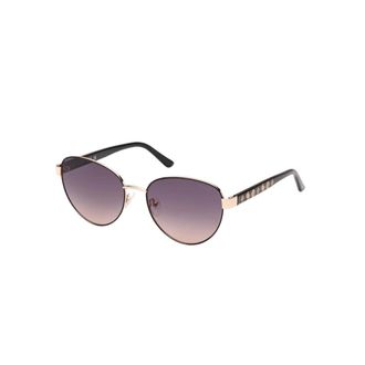Guess Round Metal Sunglasses - female - Guess - Sunglasses - Black - 55 MM - Accessories