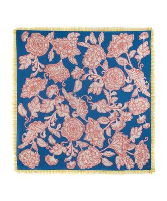 Echo Block Floral Oversized Silk Square in Chambray at Nordstrom