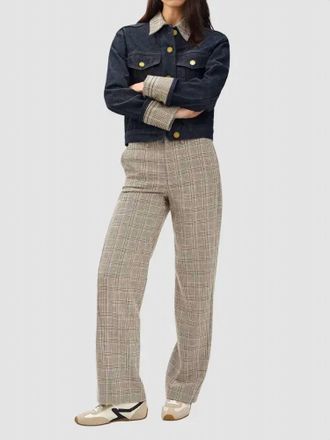 Rag & Bone Irina Ponte Jacquard Kick Flare Pants In Beige