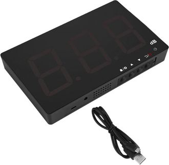 OEM Medidor De Nivel De Sonido Digital Lcd De 9,6 Pulgadas Con Alimentaci&oacute;n Por Usb, Comprobador De Ruido Para Colgar En La Pared De 30 A 130 Db