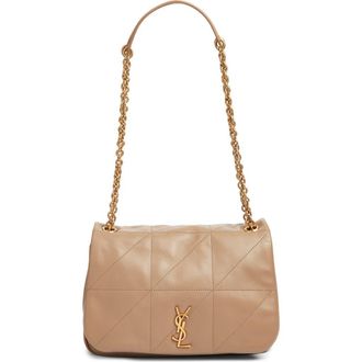 Saint Laurent Small Jamie 4.3 Patchwork Leather Shoulder Bag in Madder Brown at Nordstrom