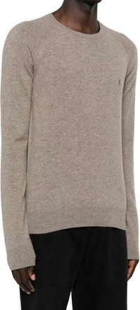 Saint Laurent Mens Brown Cashmere Sweater Clothing