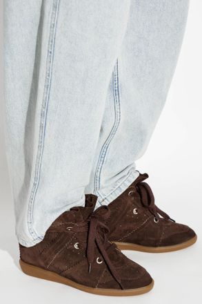 Isabel Marant Bobby Suede Wedge Shoes, Womens, Brown