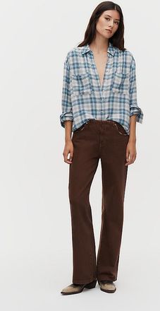 Pilcro Isla Clean Waist Mid-Rise Stovepipe Jeans