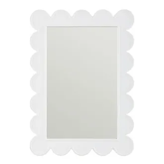Ballard Designs Hayli Scallop Mirror - White - Ballard Designs