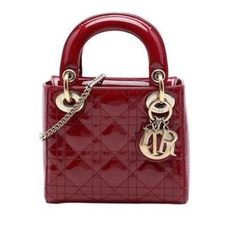 Dior Pre-owned Lady Dior - Dames - Pre-owned - Rood - Maat: ONE Size Leer