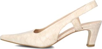 Zinda Slingbacks 3408 - Dames - Pumps - Beige - 39 EU - Leer - Schoenen