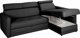 Exxpo Sofa Fashion Ecksofa »Arles, Federkern, OTTOs Choice, zeitlos, Breite 225cm, L-Form« wahlweise mit Bettfunktion und Bettkasten, inkl. Kopfteilverstellung
