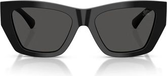 Burberry EKD Cat-eye Zonnebril - unisex - Zonnebrillen - Zwart - 54 MM - Nylon - Accessoires