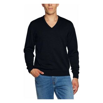 Maerz V-hals gebreide kleding - Heren - Truien - Blauw - Maat: M